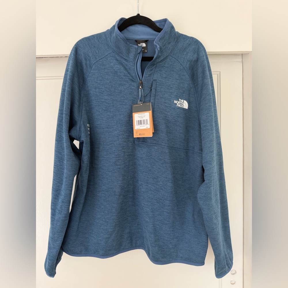 The North Face Men's Zip-Up Sweater in Blue